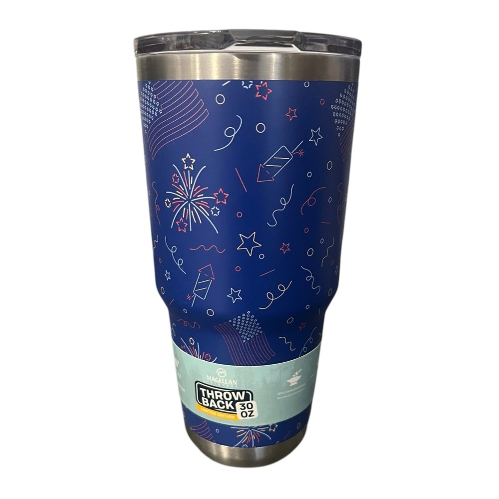 Magellan Outdoors Throw Back Limited Edition Tumbler 30oz Patriotic Fireworks